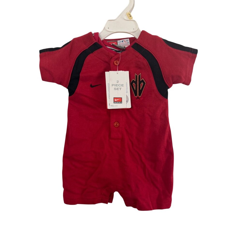 Nike Genuine Merchandise Arizona Red & Black Baby Romper 3-6M MLB Team Outfit